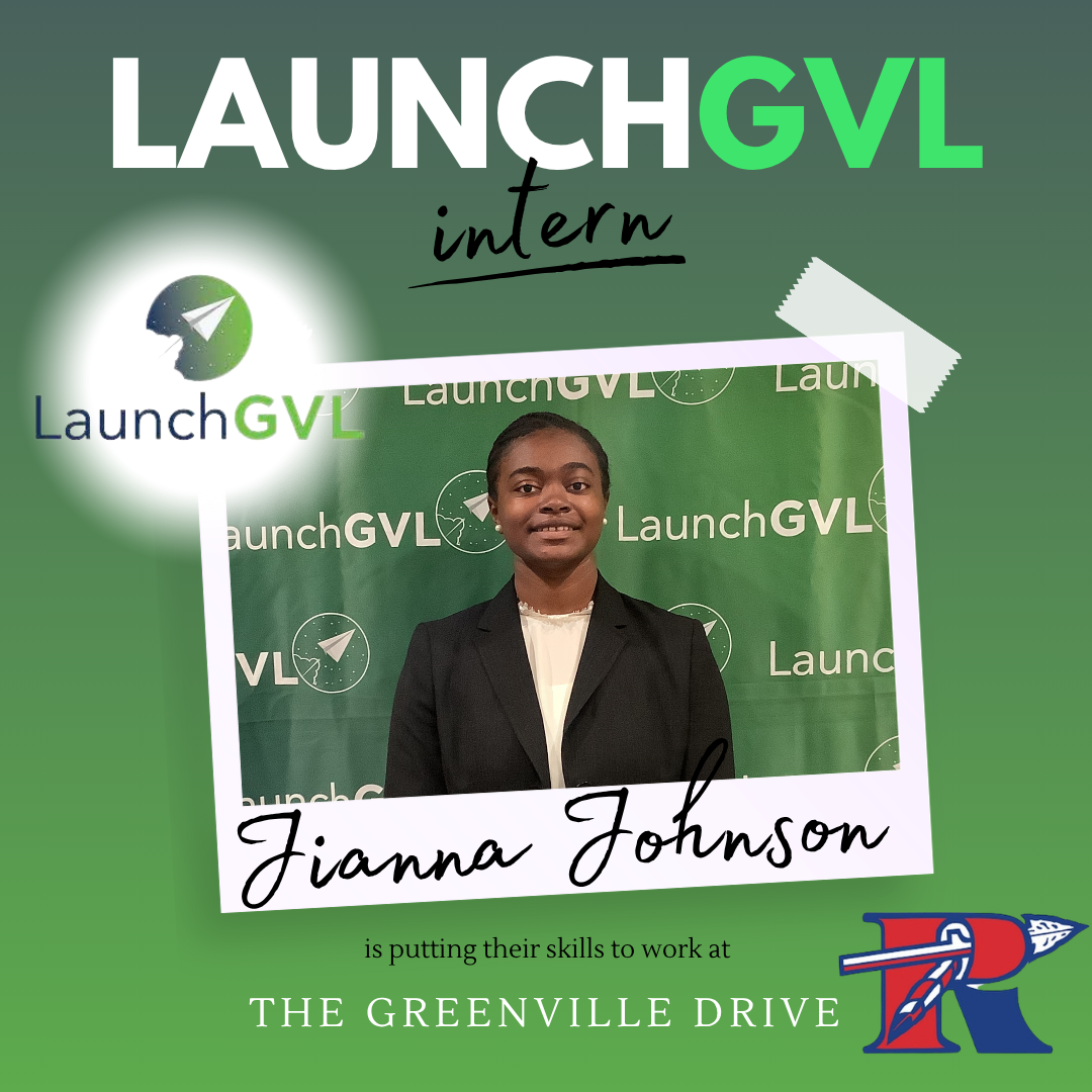 Jianna Johnson Launch GVL intern The Greenville Drive
